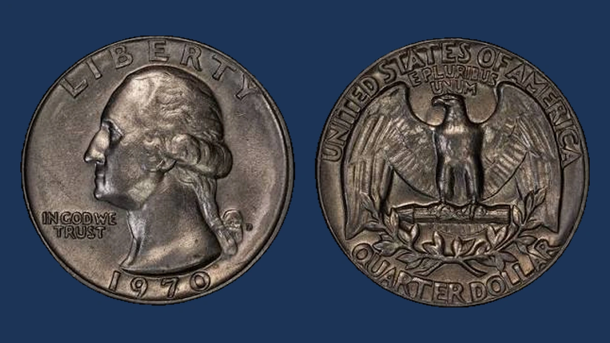 1970 Washington Quarter: Wrong Design Die