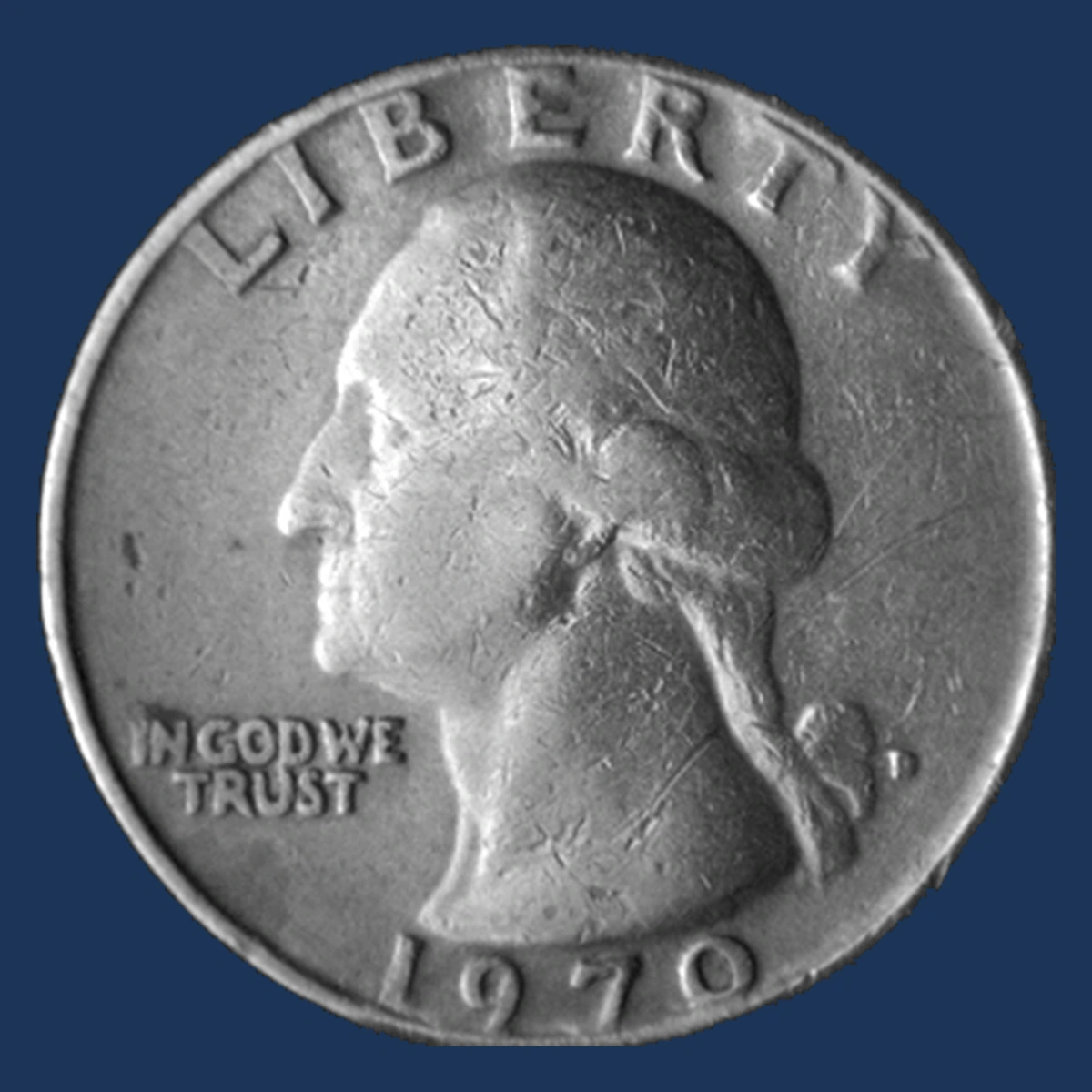 1970 Washington Quarter: Die Break