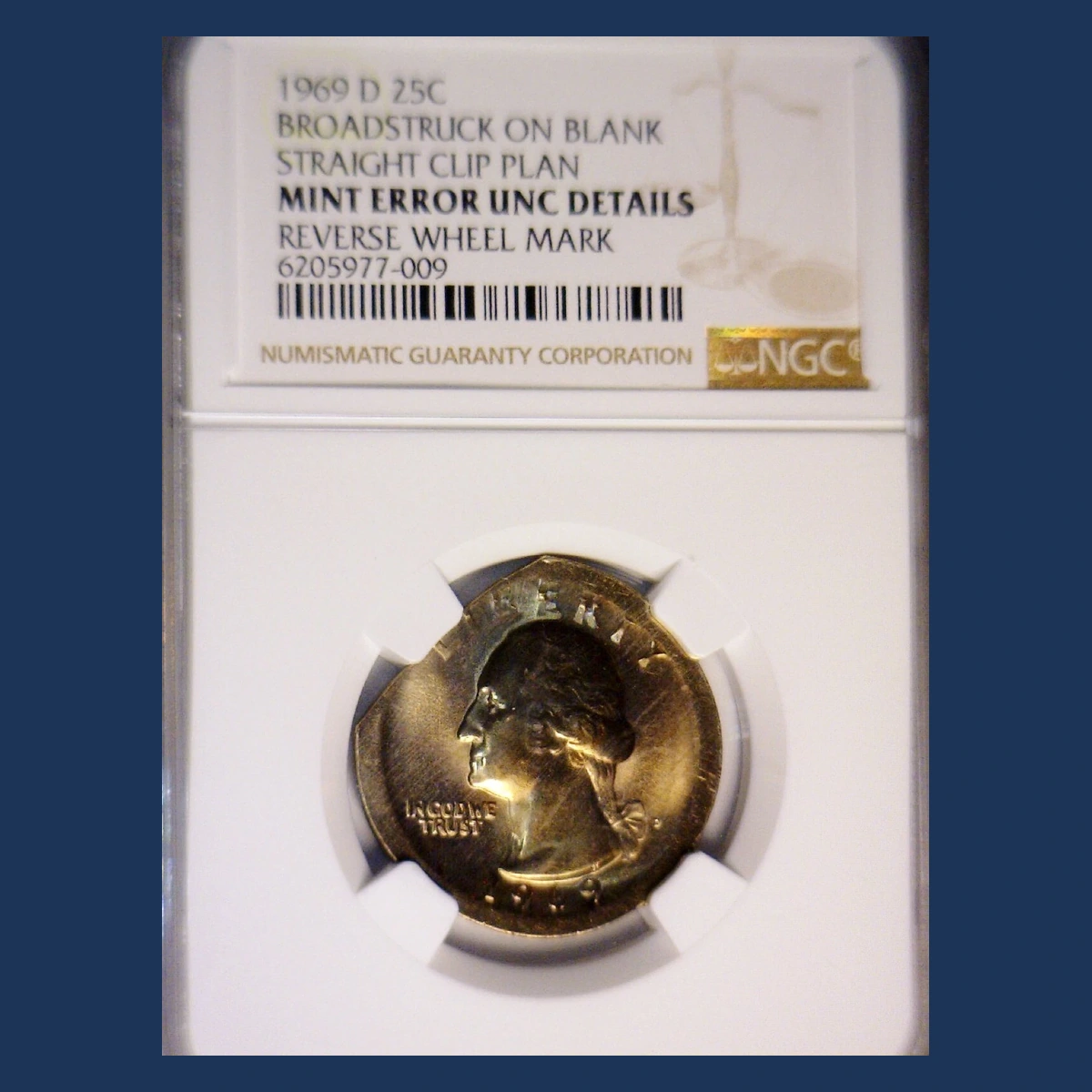 1969 Washington Quarter: Broadstrike