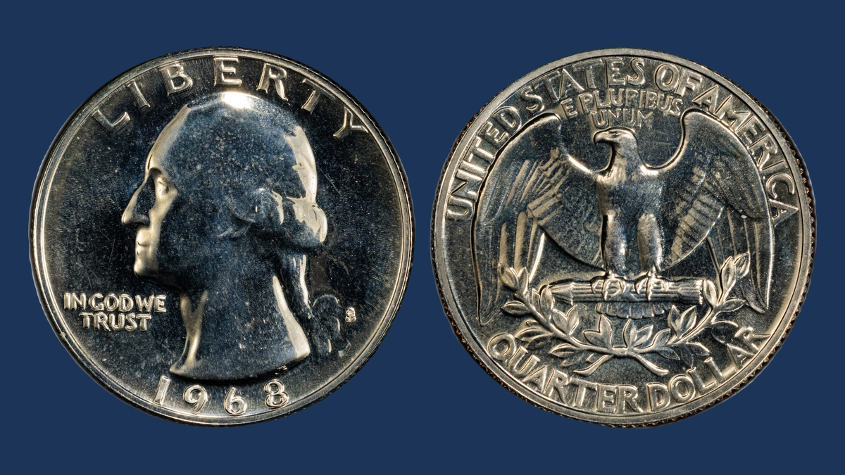1968 Washington Quarter: Repunched Mintmark