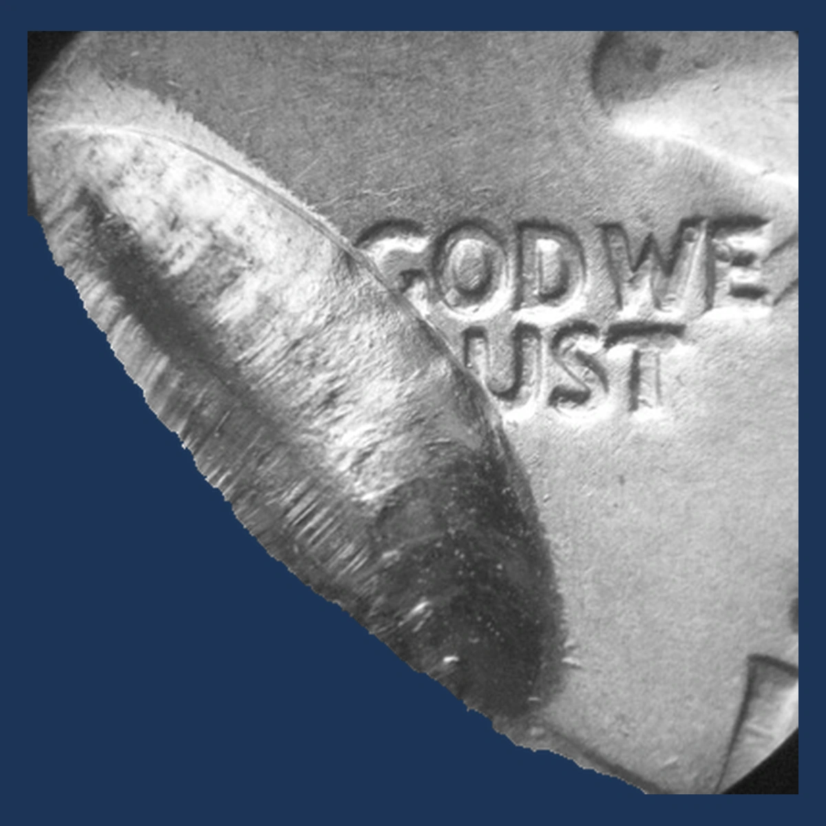 1967 Washington Quarter: impression from another coin’s edge