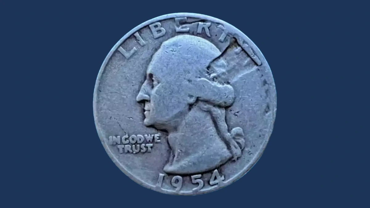 1954 Washington Quarter: Lamination