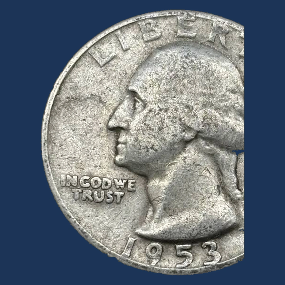 1953 Washington Quarter: Lamination