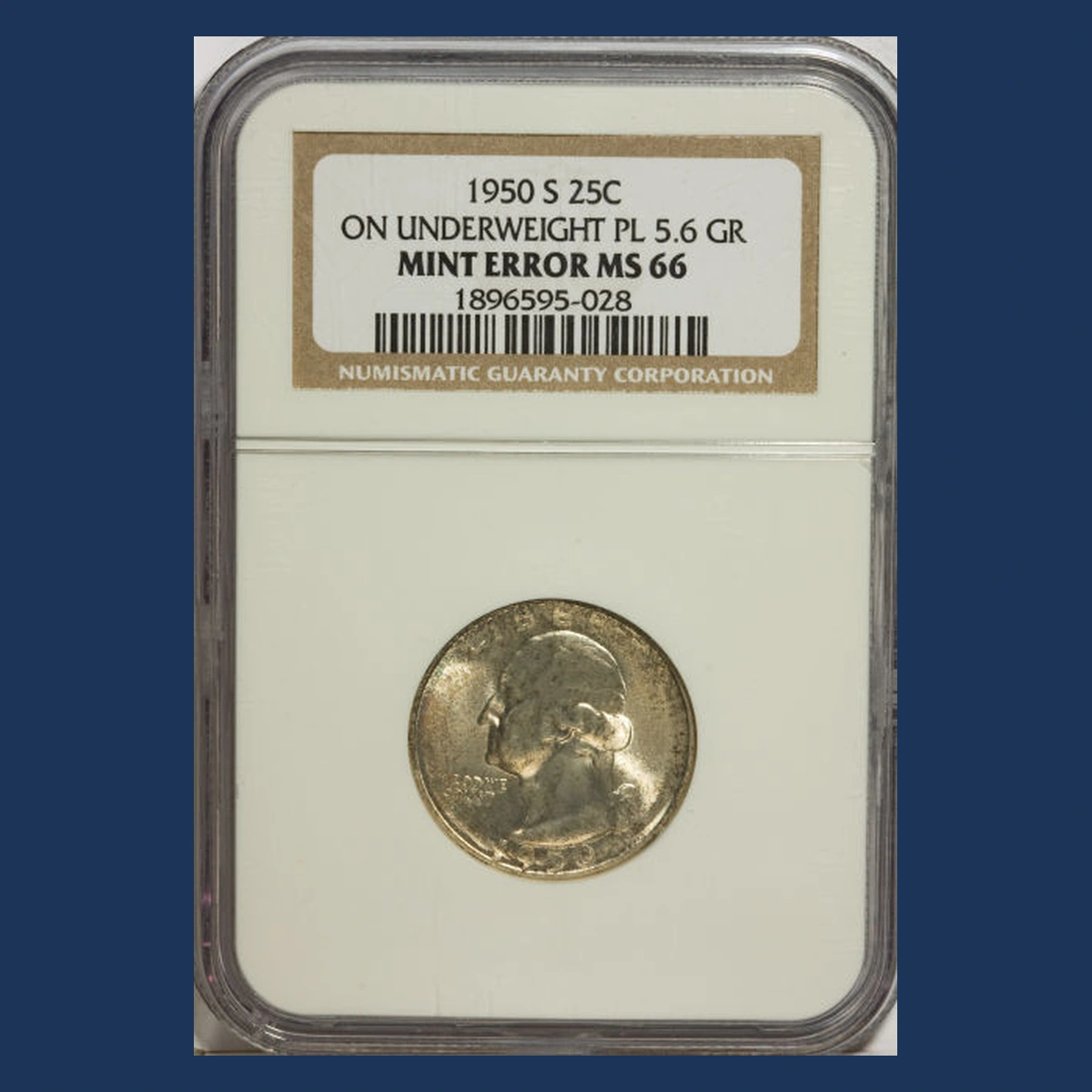 1950 Washington Quarter: Thin Thick Planchet