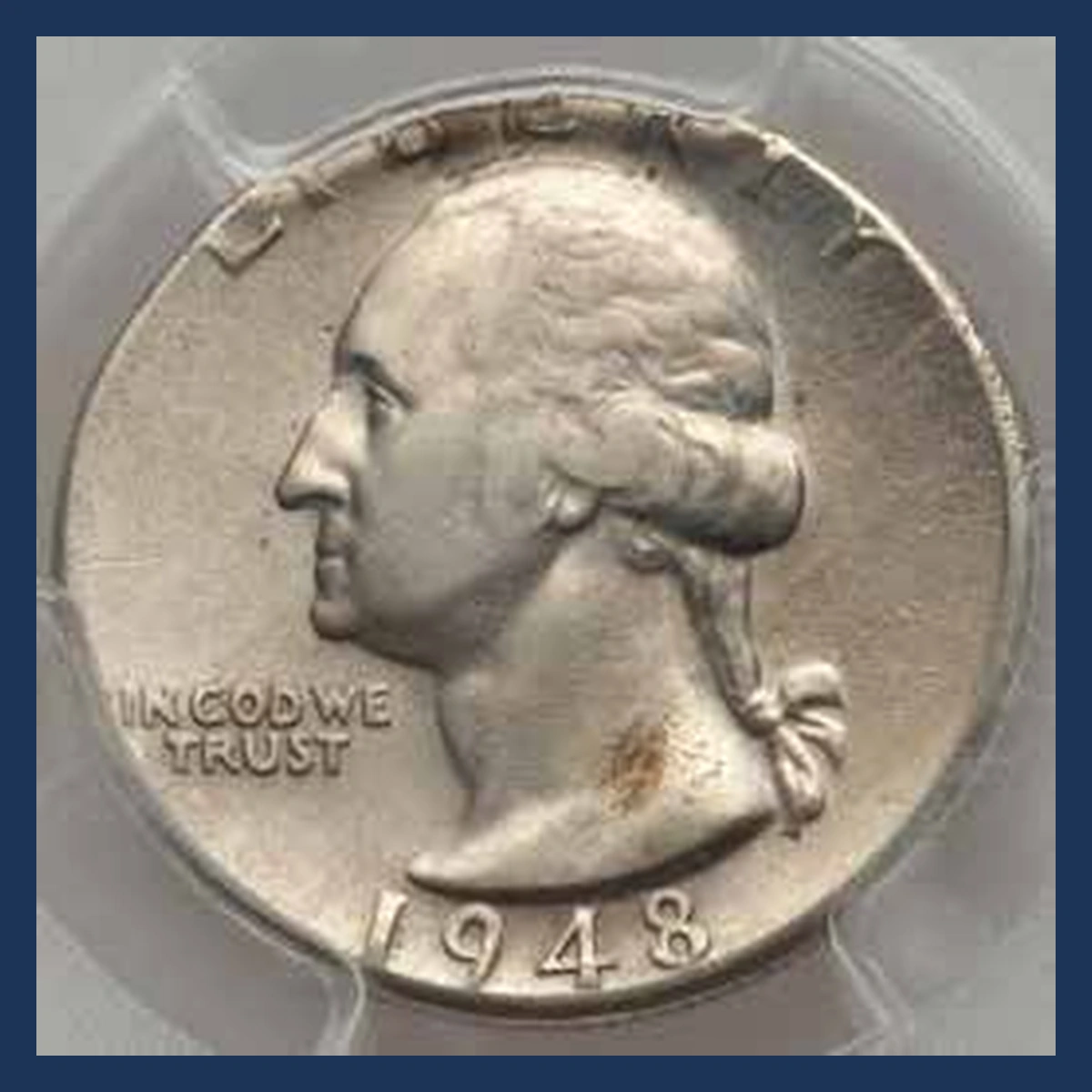 1948 Washington Quarter: Wrong Planchet