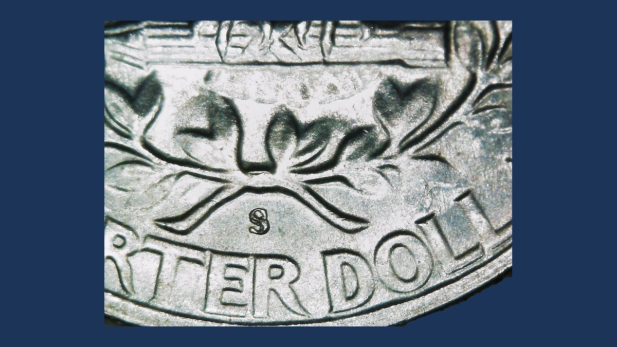 1947 Washington Quarter: Repunched Mintmark