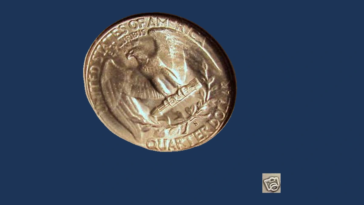 1946 Washington Quarter: Struck Through