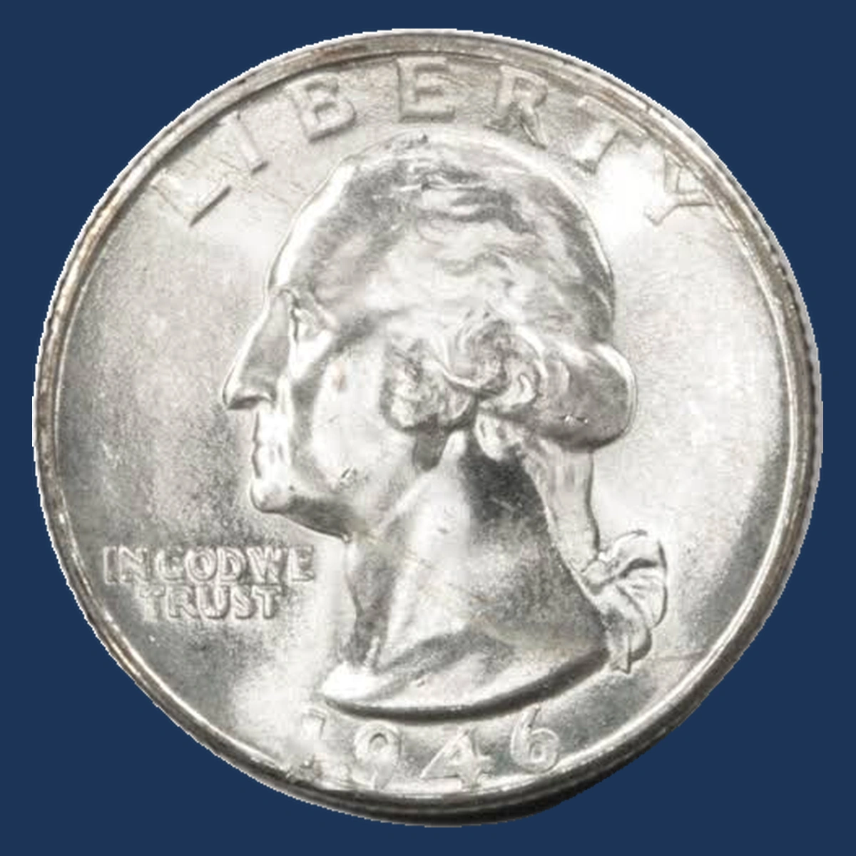 1946 Washington Quarter: Lamination