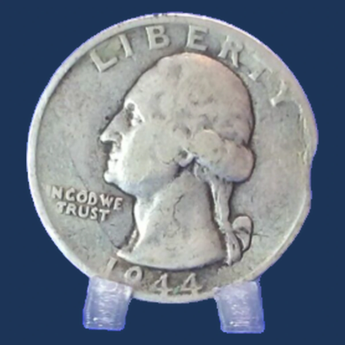1944 Washington Quarter: Clipped Planchet