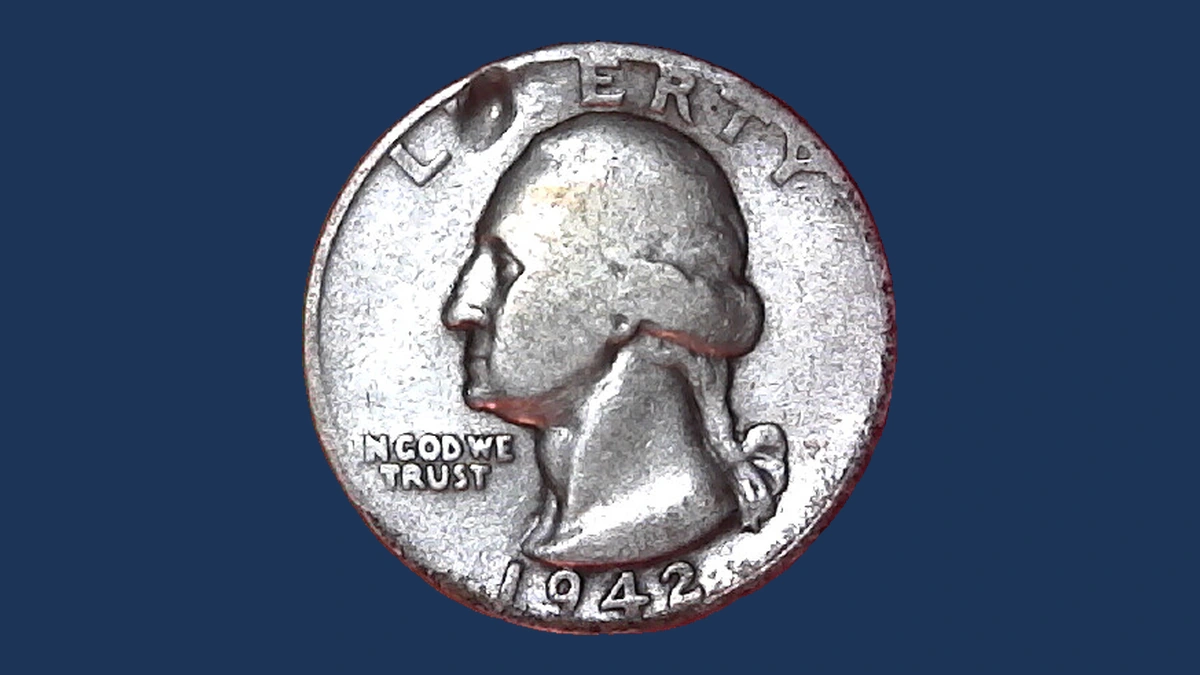 1942 Washington Quarter: Struck-Through Error