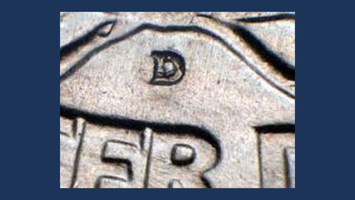 1941 Washington Quarter: Repunched Mintmark