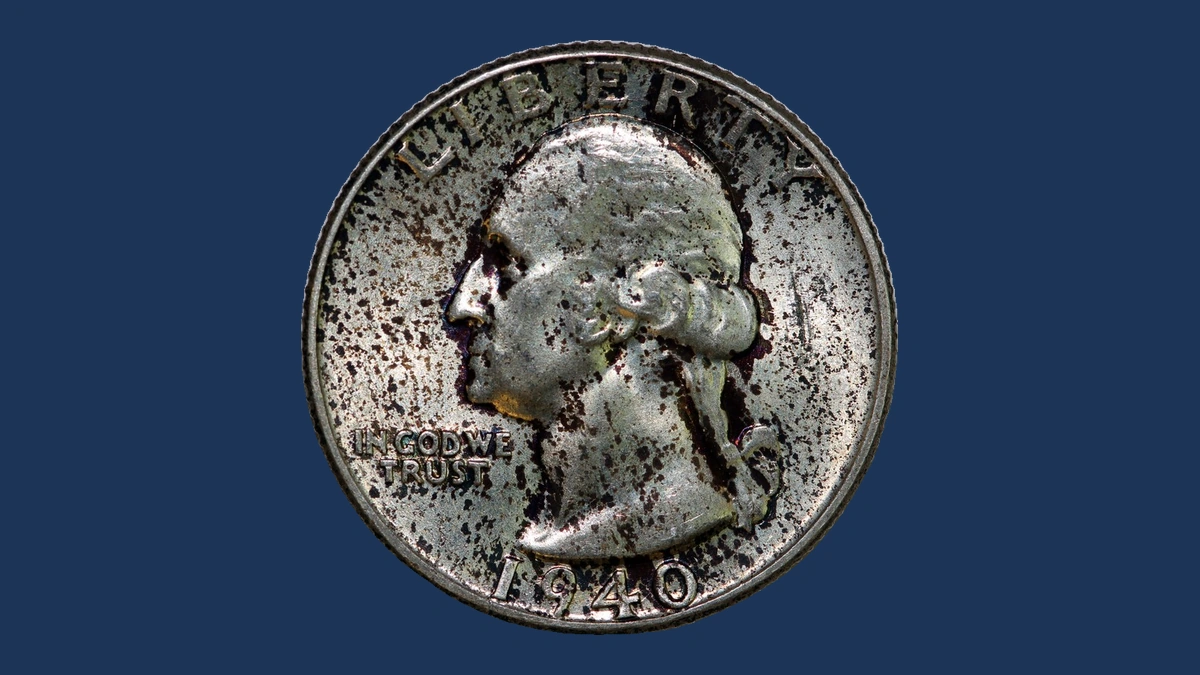 1940 Washington Quarter: Lamination / Split Planchet
