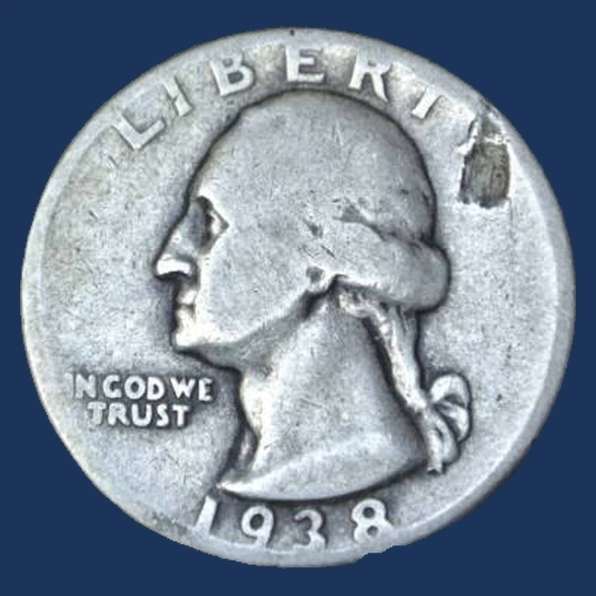 1938 Washington Quarter: Lamination