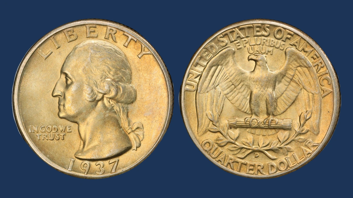 1937 Washington Quarter: Repunched Mintmark