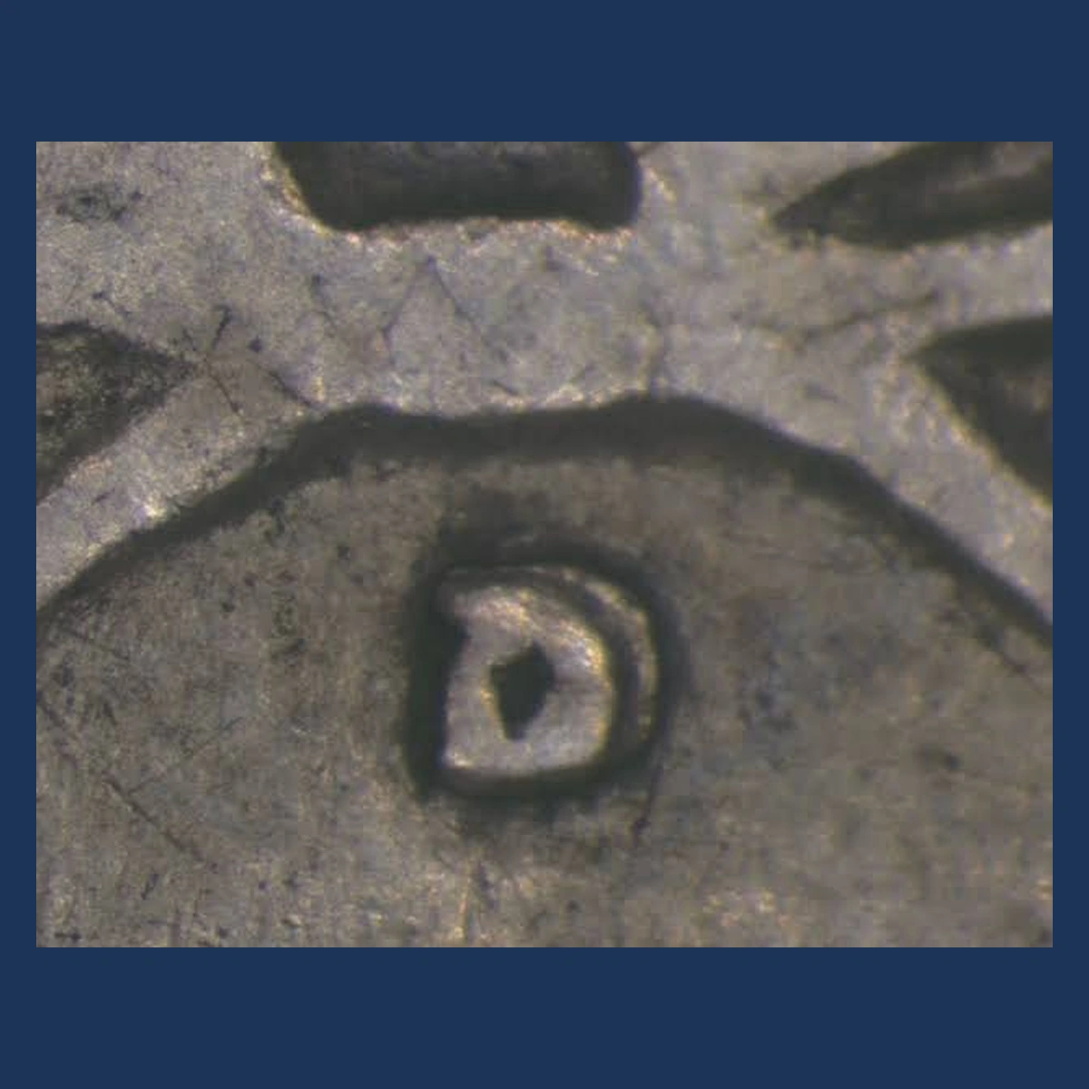 1936 Washington Quarter: Repunched Mintmark