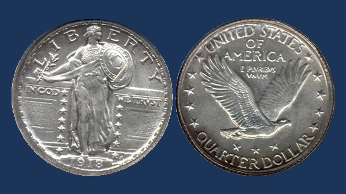 1918 Standing Liberty Quarter: Double / Multiple Strike