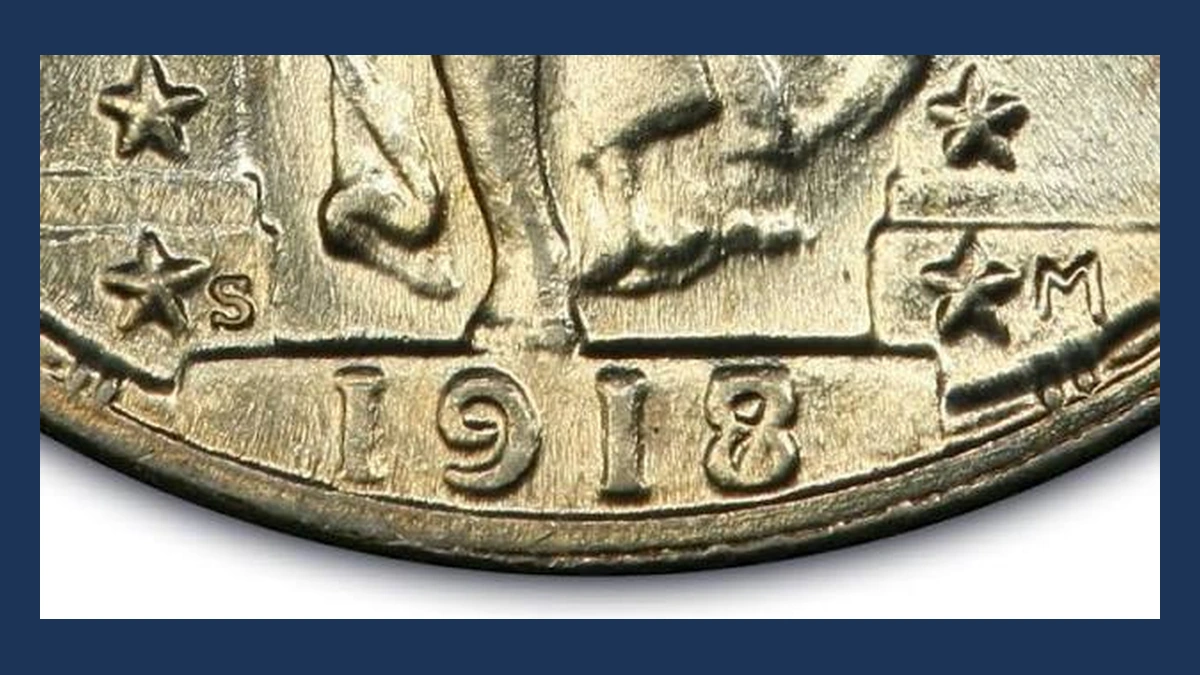 1918 Standing Liberty Quarter: Overdate