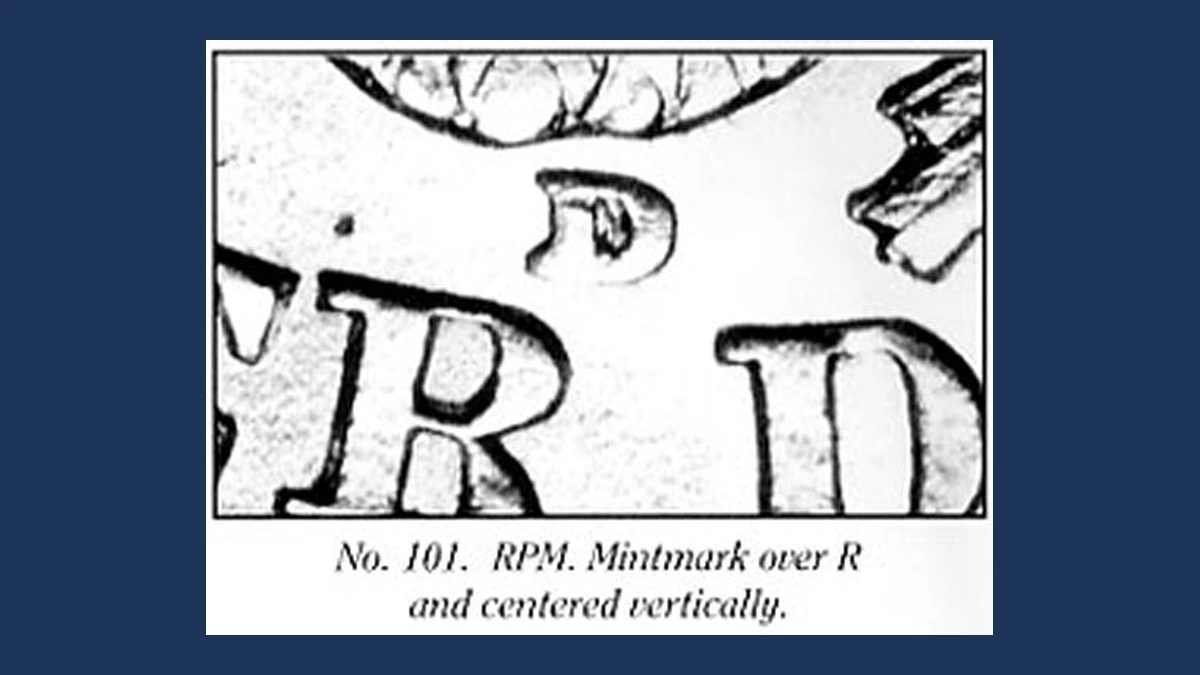 1916 Barber Quarter: Repunched Mintmark