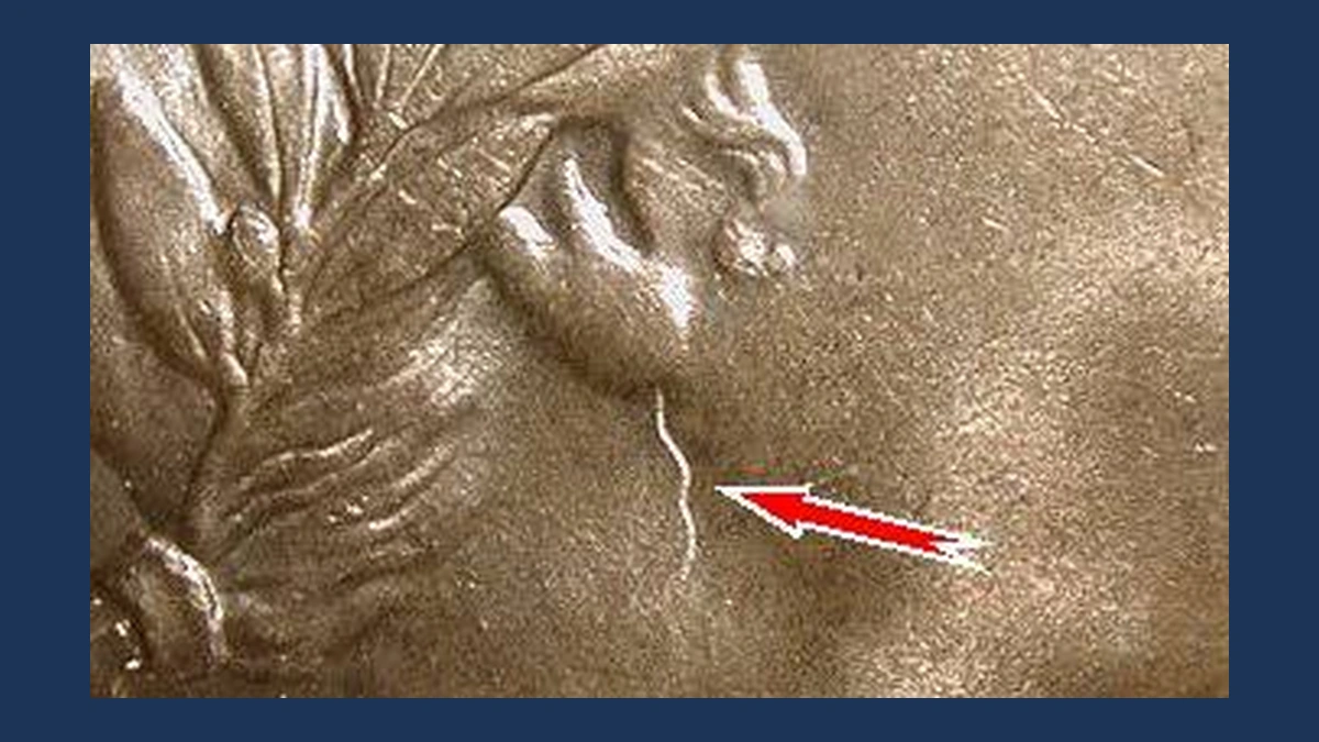 1913 Barber Quarter: Die Crack