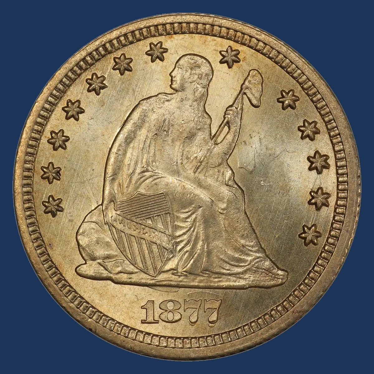1877-CC RPD FS-301 Liberty Seated Quarter