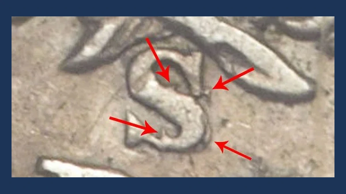 1856 Liberty Seated Quarter: Large S over Small S