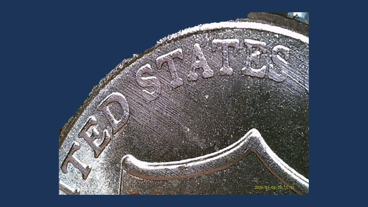 2022 Lincoln Cent (Modern): Die Gouge