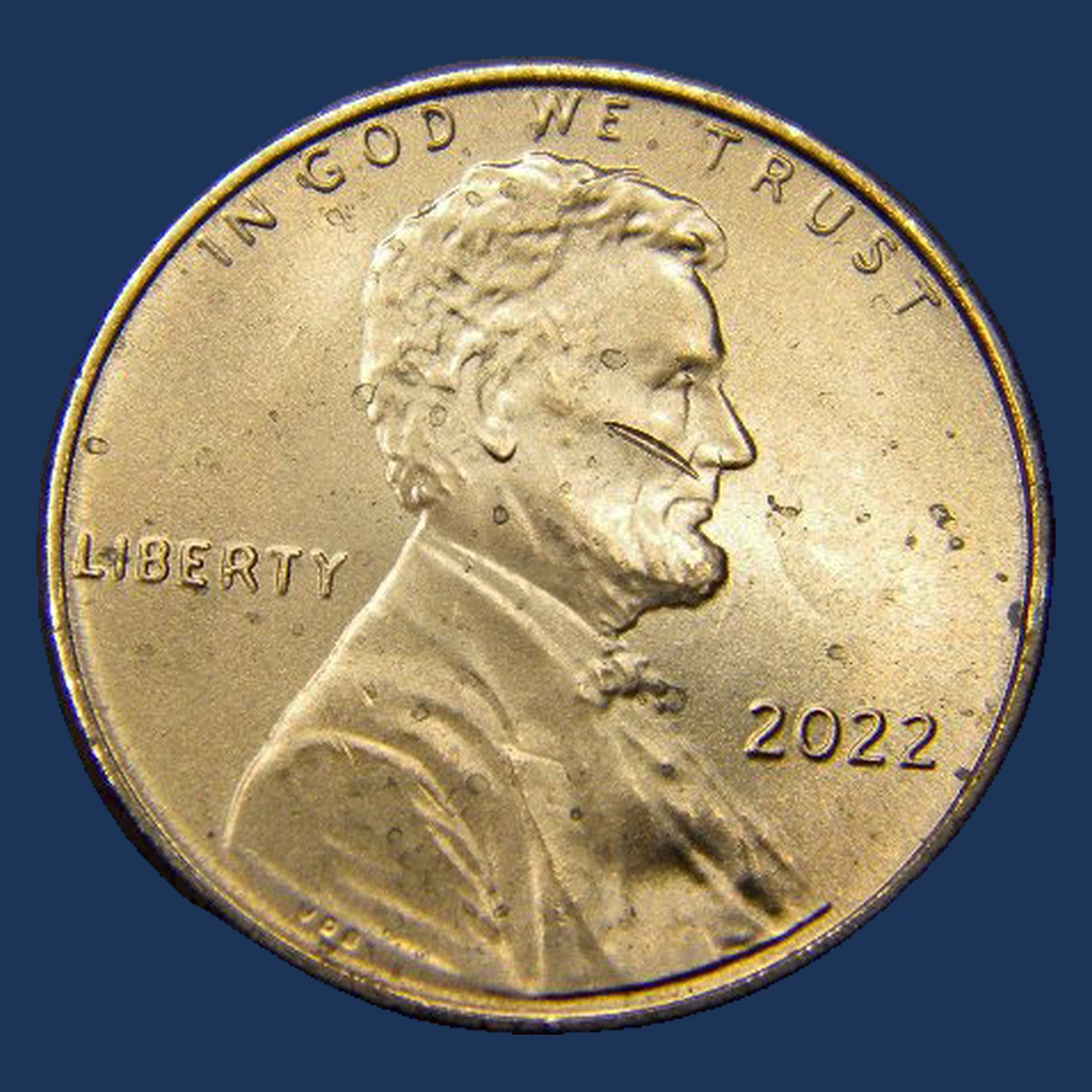 2022 Lincoln Penny: Struck-Through Error