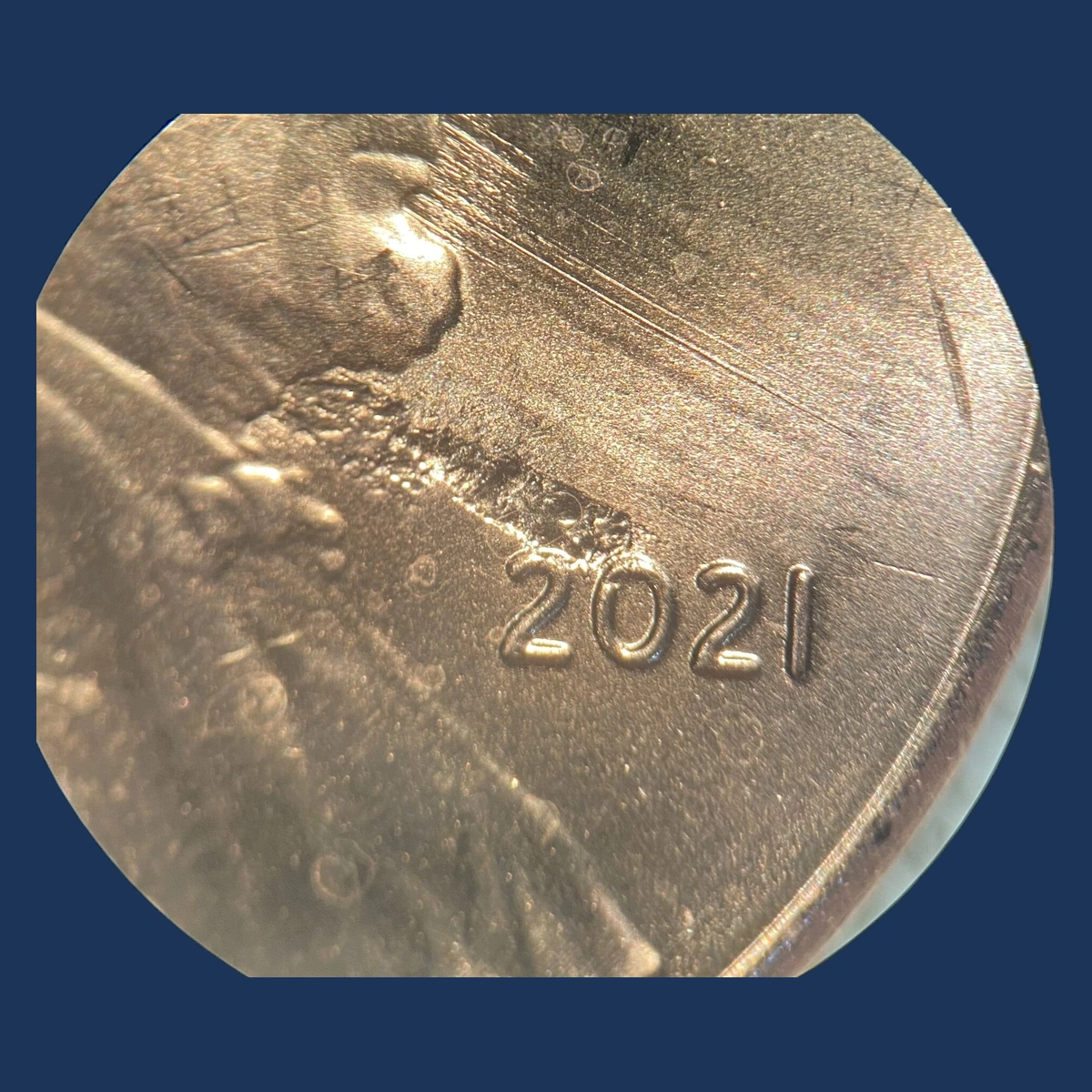 2021 Lincoln Penny: Struck-Through Error