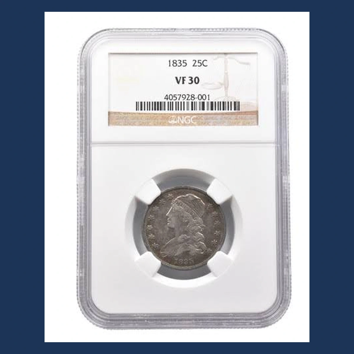 1835 Capped Bust Quarter: Die Clash