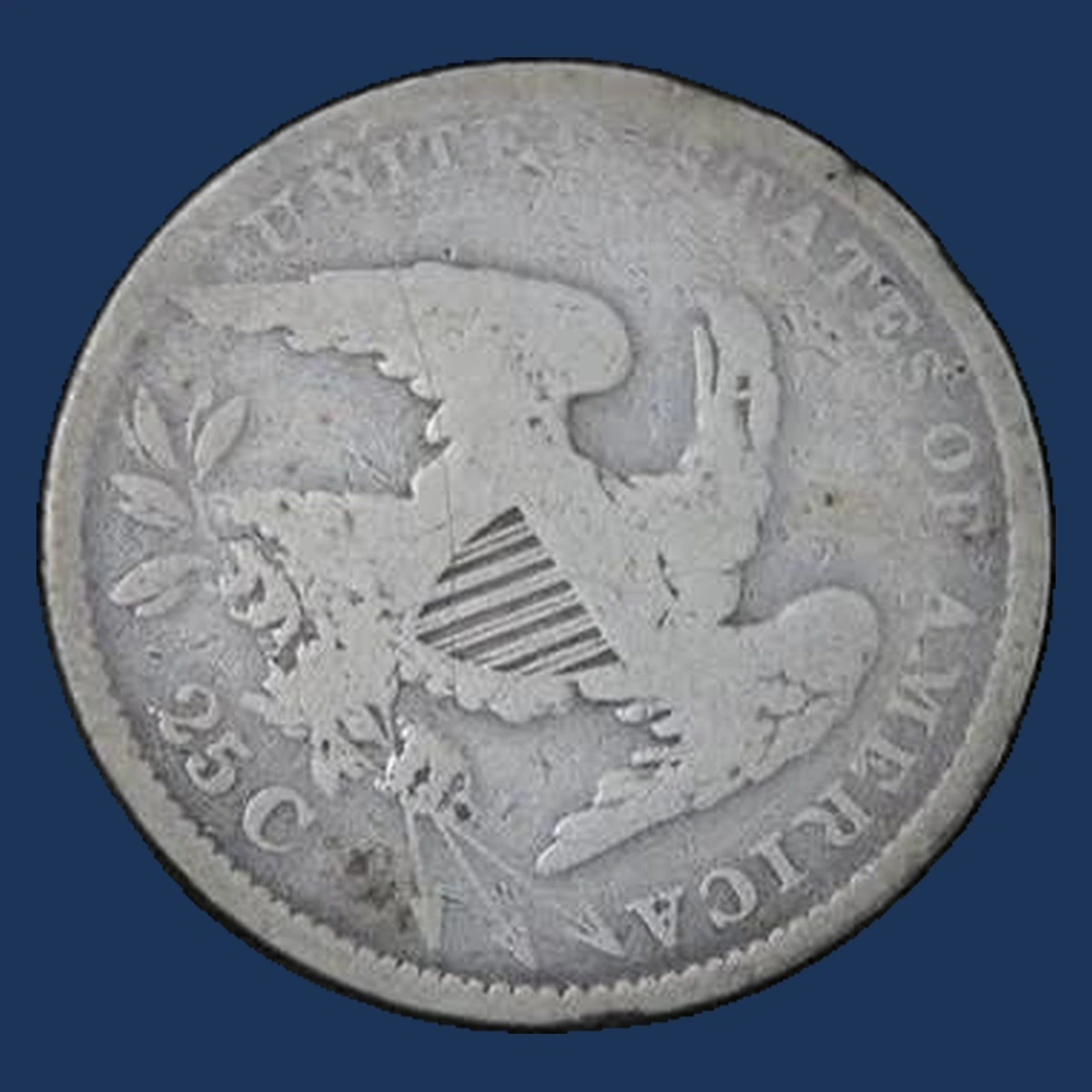 1834 Capped Bust Quarter: Rotated Dies