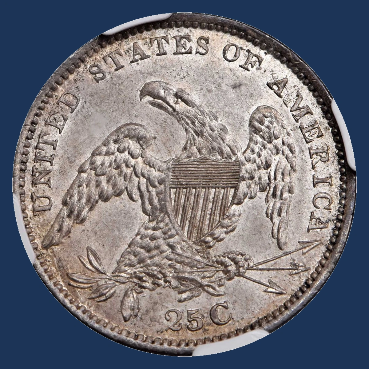 1834 Capped Bust Quarter: Repunched Design
