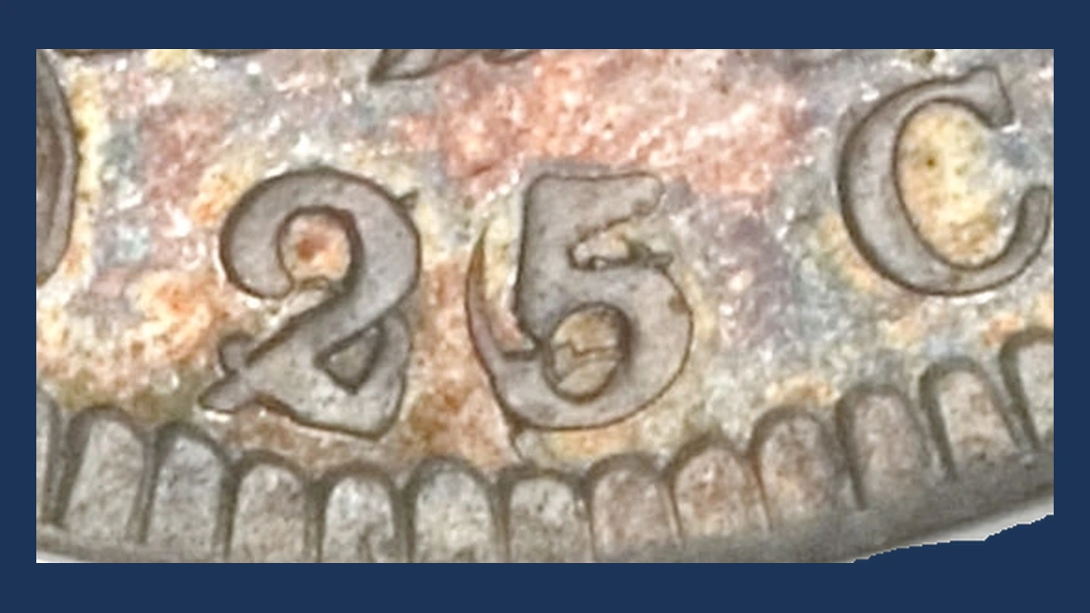 1822 Capped Bust Quarter: 25 over 50 Denomination