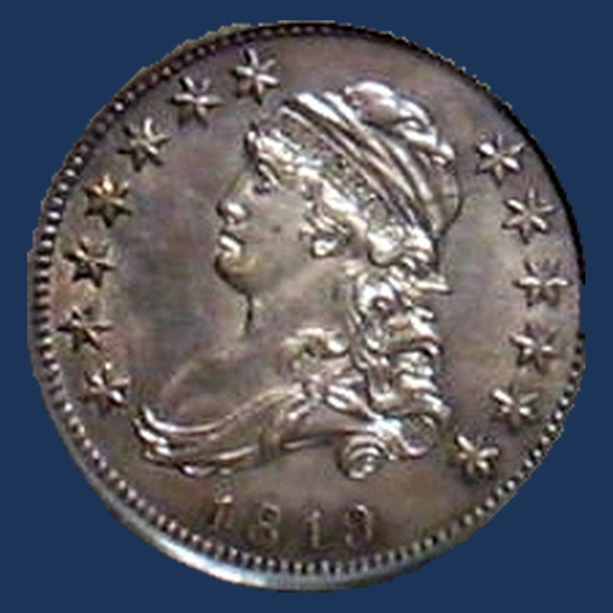 1819 Capped Bust Quarter: Die Crack