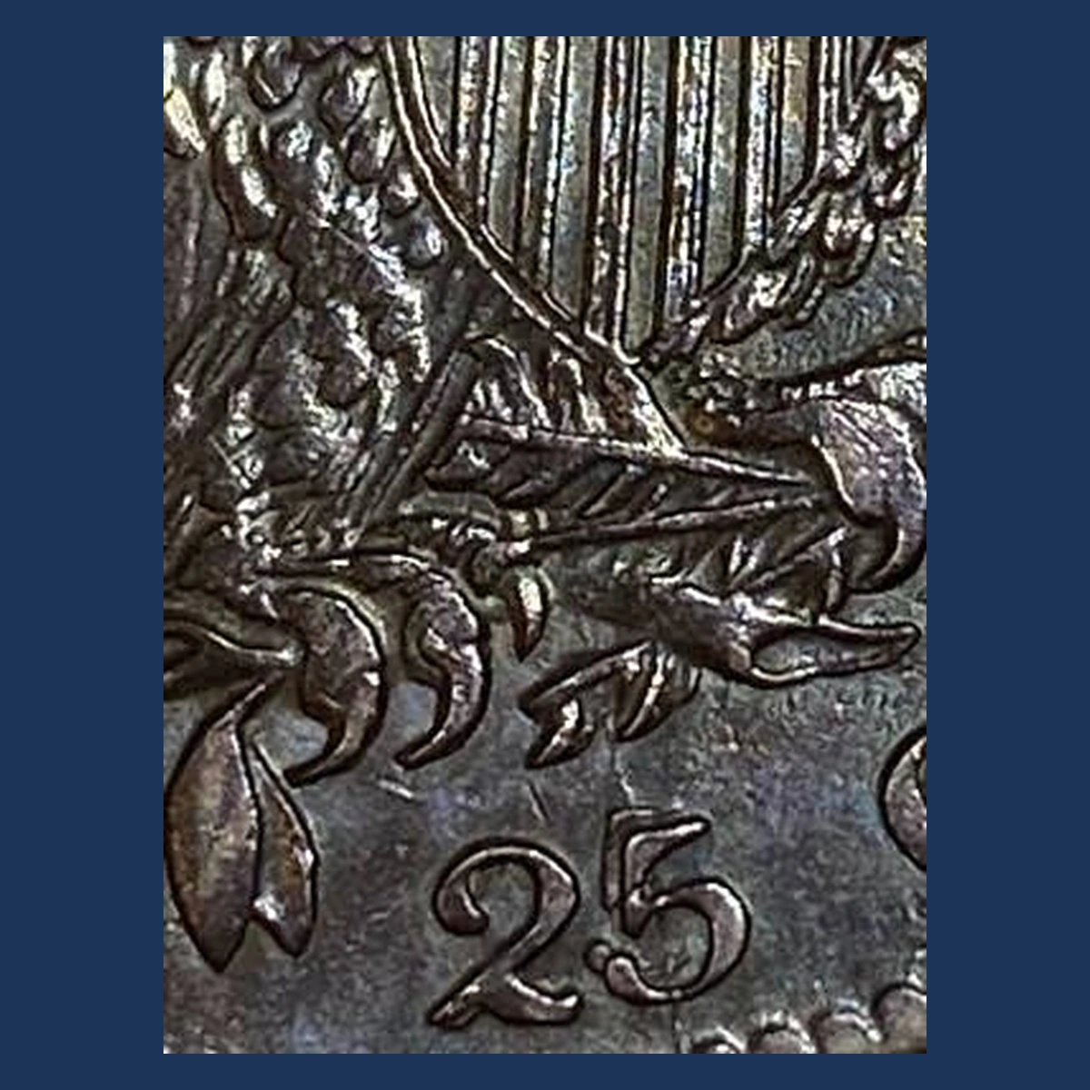1819 Capped Bust Quarter: Repunched Design