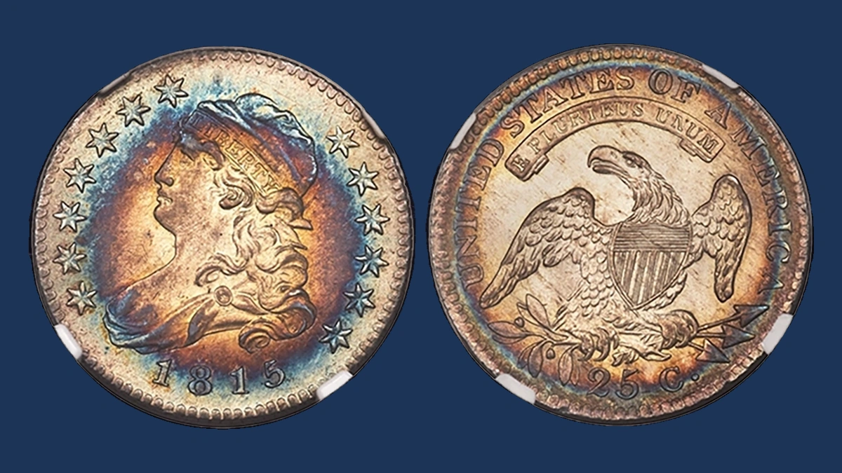 1815 Capped Bust Quarter: Repunched Design