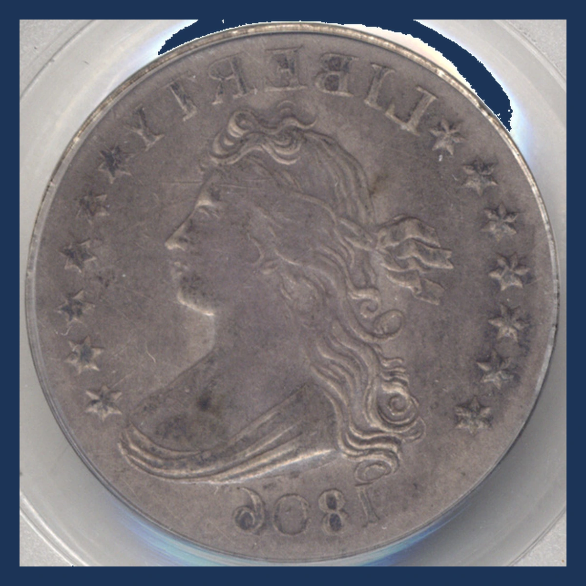 1806 Draped Bust Quarter: Brockage