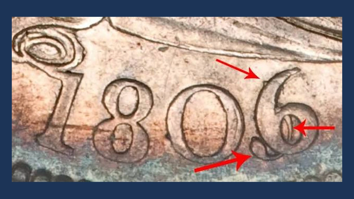 1806 Draped Bust Quarter: Overdate