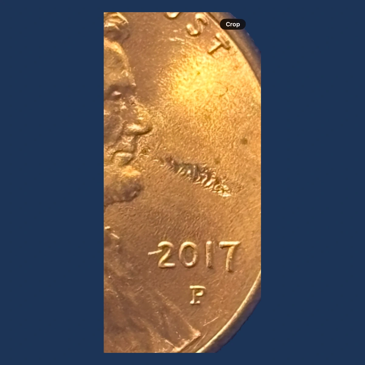 2017 Lincoln Penny: Struck-Through Error