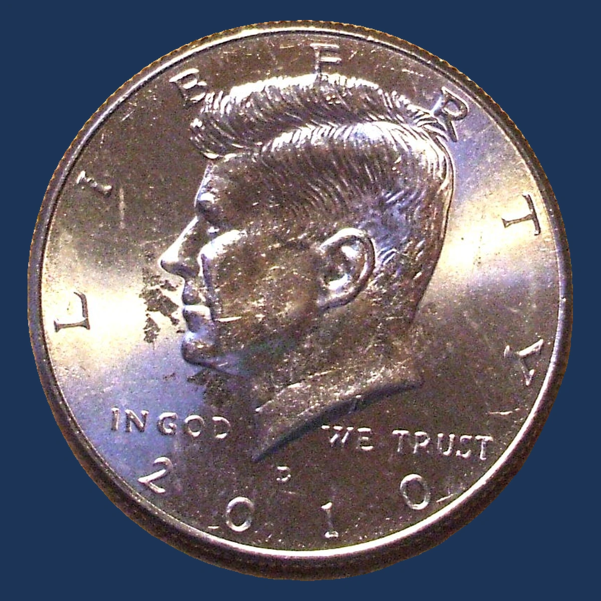 2010 Kennedy Half Dollar: Lamination