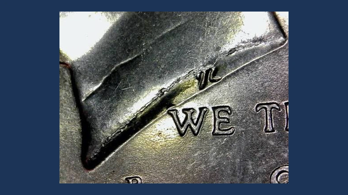 2008 Kennedy Half Dollar: Die Crack / Die Chip