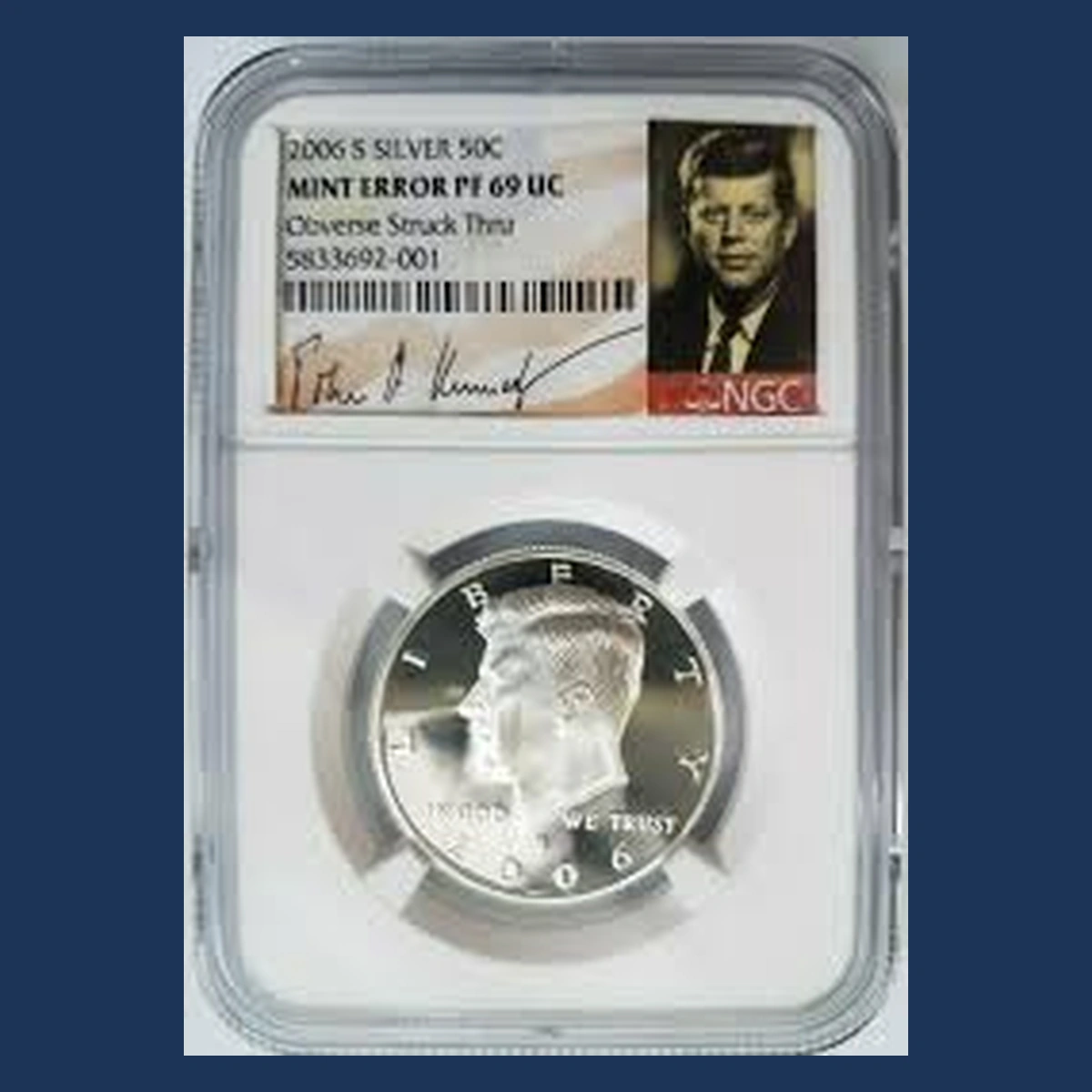 2006 Kennedy Half Dollar: Struck-Through Error