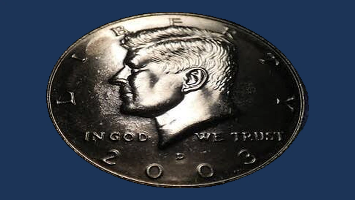 2003 Kennedy Half Dollar: Struck-Through Error