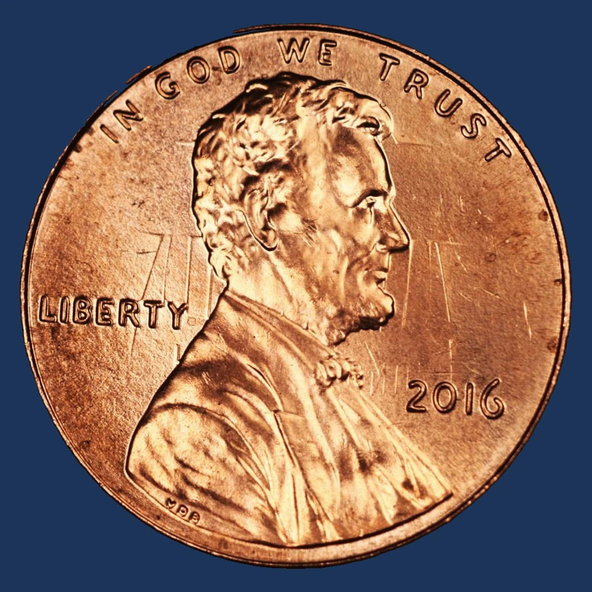 2016 Lincoln Penny: Clashed Dies