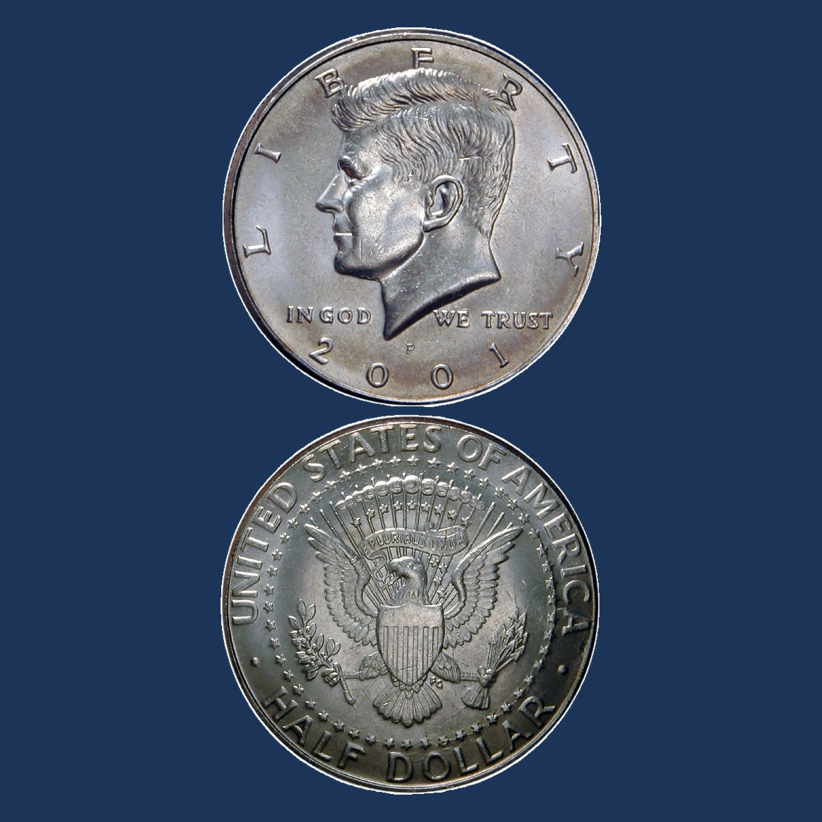 2001 Kennedy Half Dollar: Die Crack