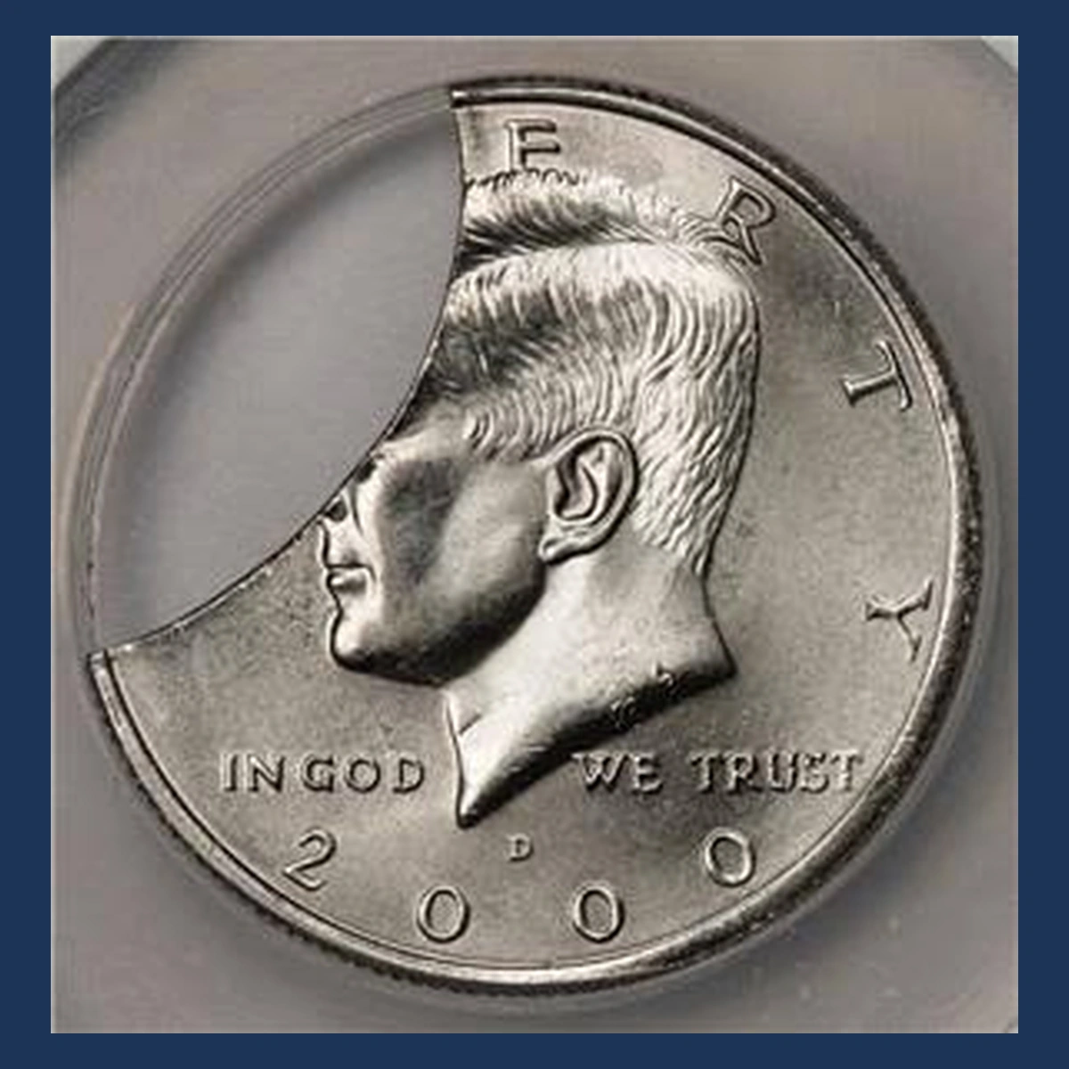 2000 Kennedy Half Dollar: Clipped Planchet