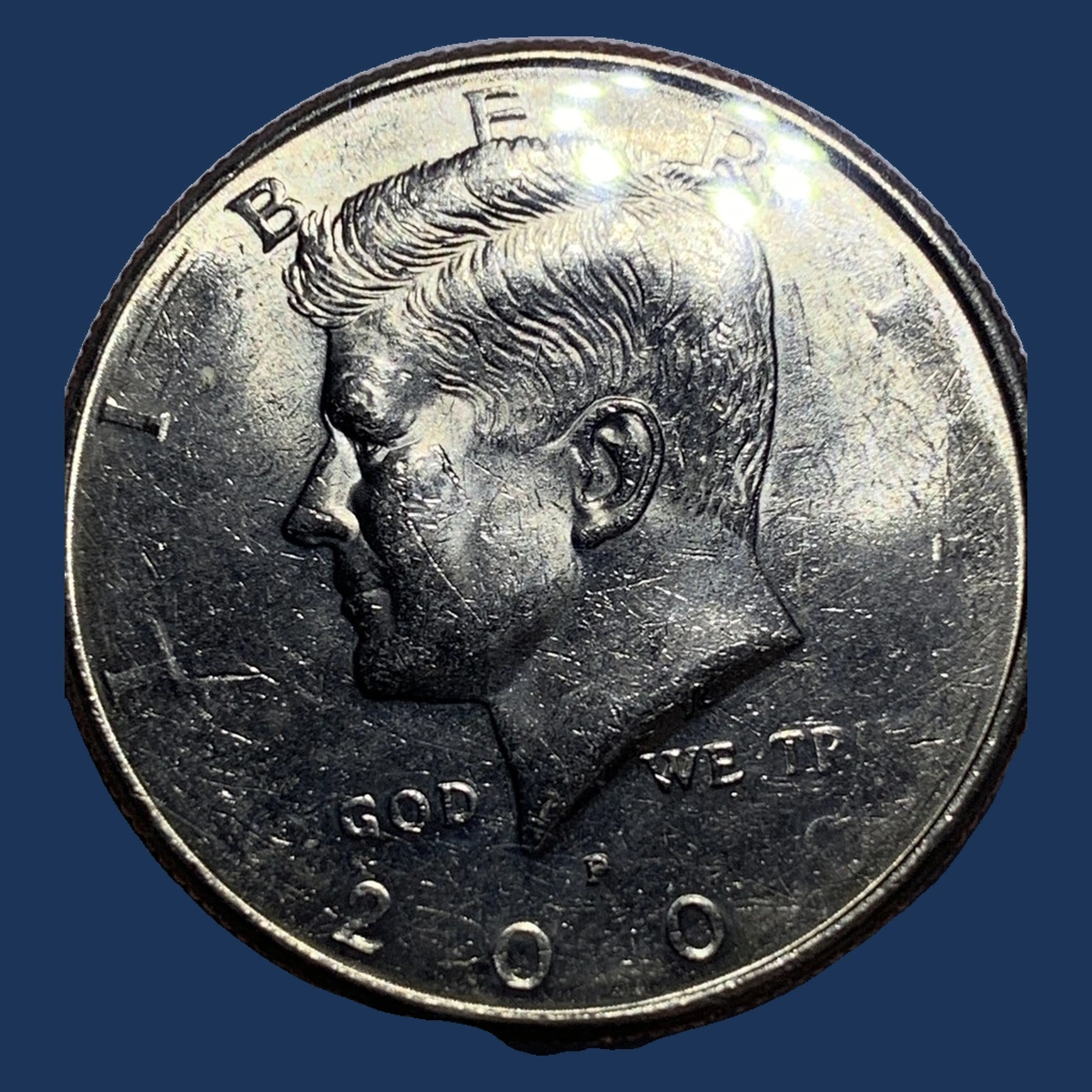 2000 Kennedy Half Dollar: Struck Through