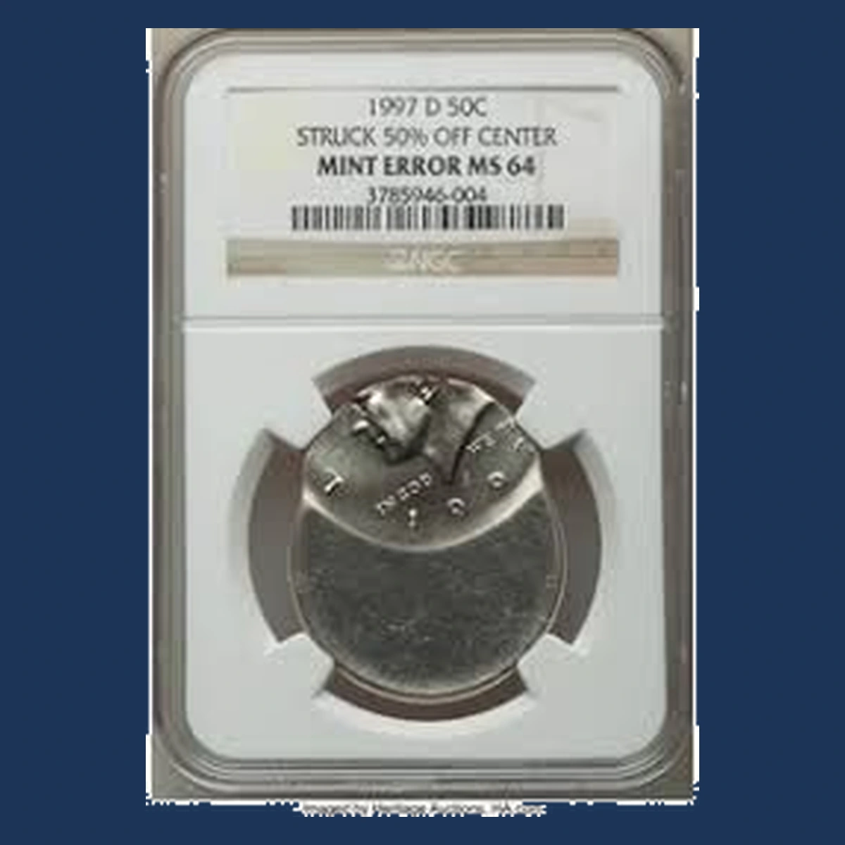 1997 Kennedy Half Dollar: Off-Center Strike