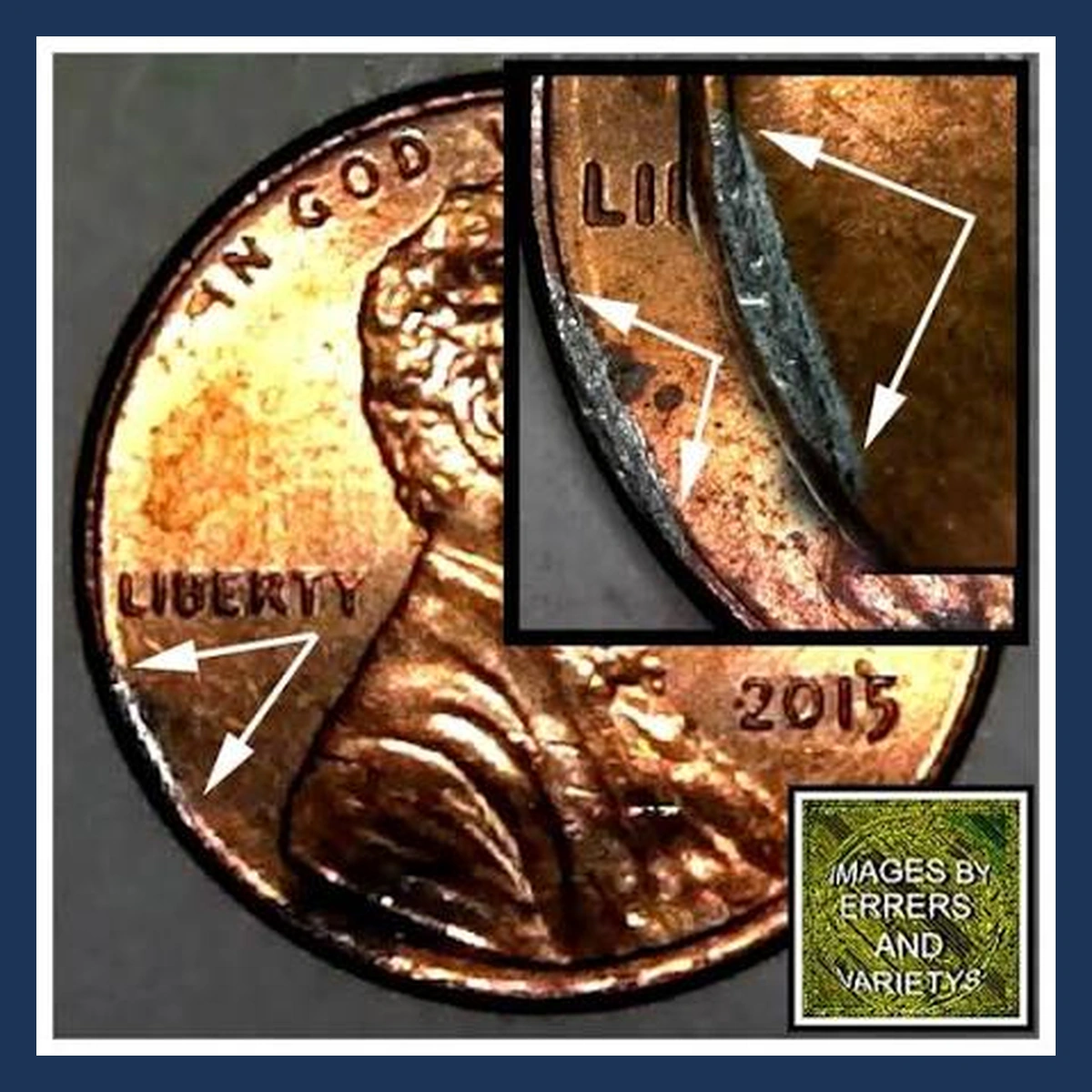 2015 Lincoln Penny: Struck-Through Error
