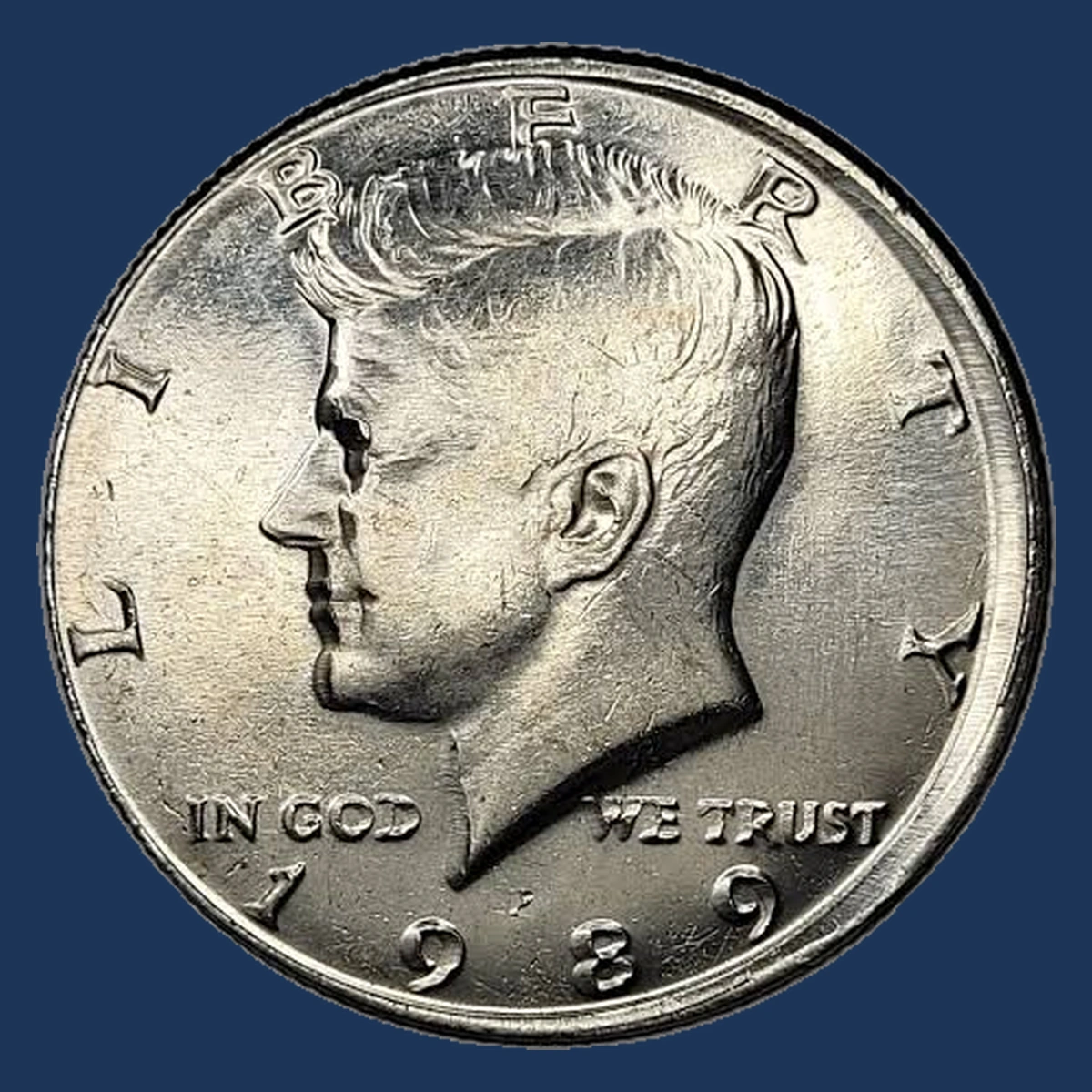 1989 Kennedy Half Dollar: Misaligned Die