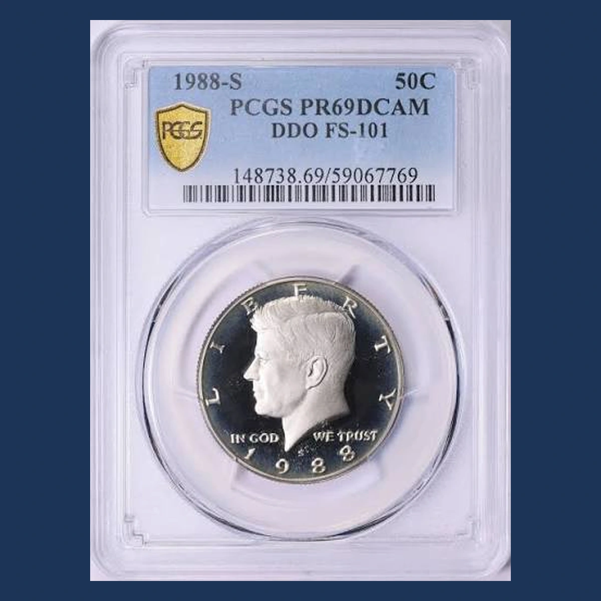 1988 Kennedy Half Dollar: Doubled Die Obverse